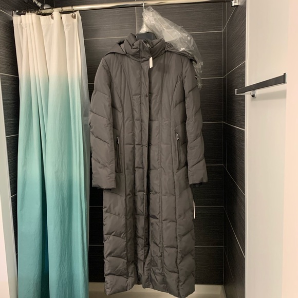 Calvin Klein Long Winter Parka Coat in Titan NWT - Picture 2 of 7